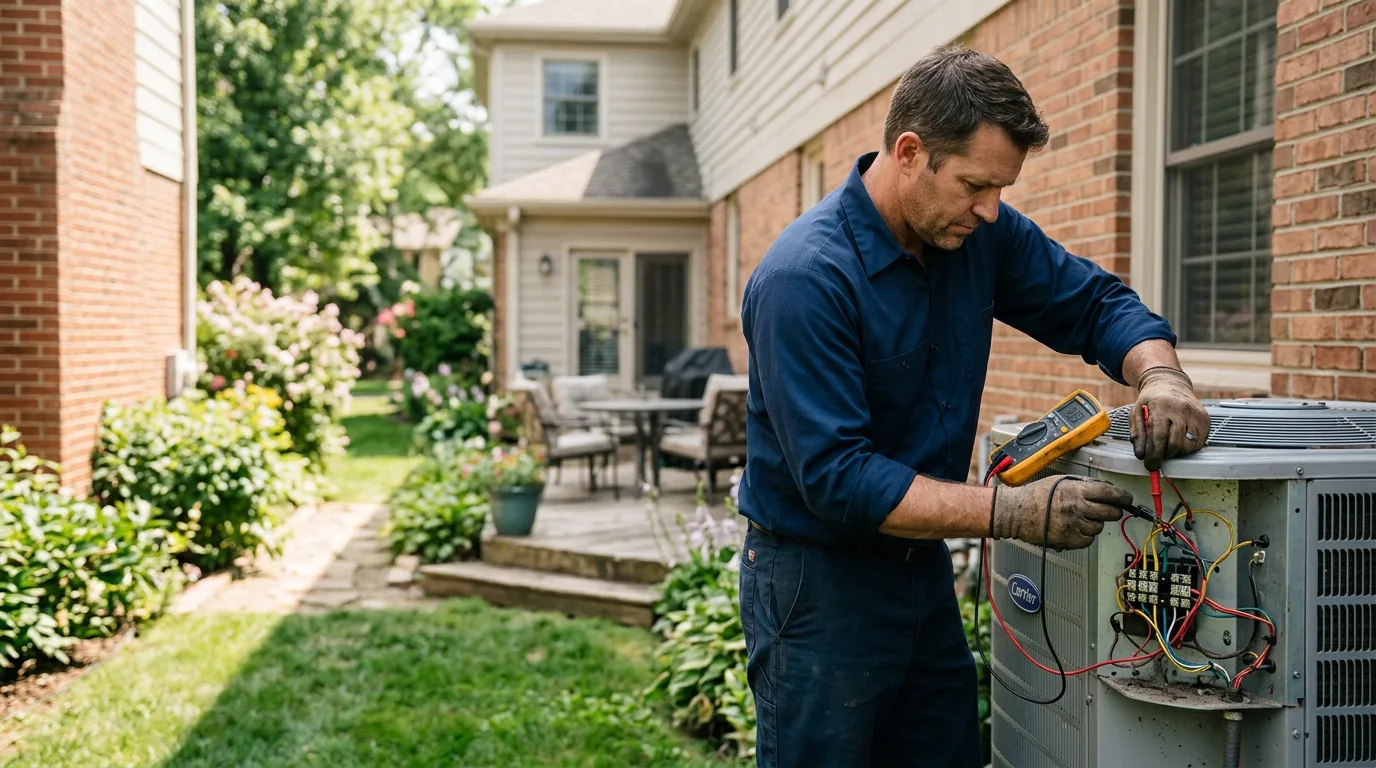 HVAC technician working near Pea Ridge, WV